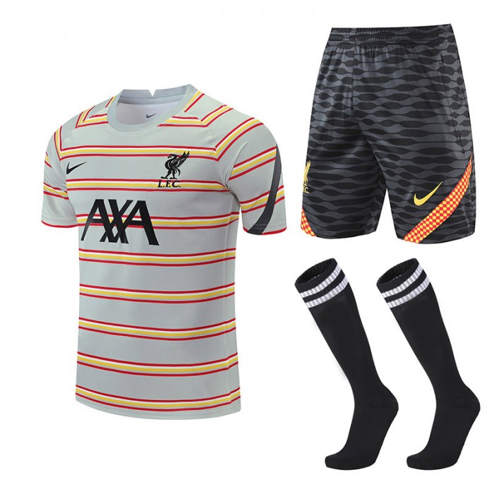 Liverpool kit Training Suit Shorts Kit Jersey (Shirt + Short + Sock)-8856225