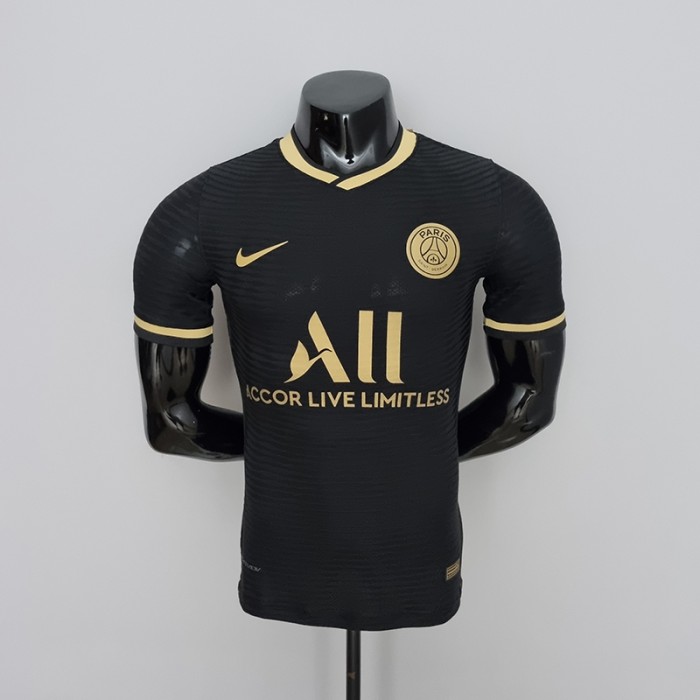22/23 Paris Saint-Germain PSG Black Gold Jersey version short sleeve (Player Version)-940371