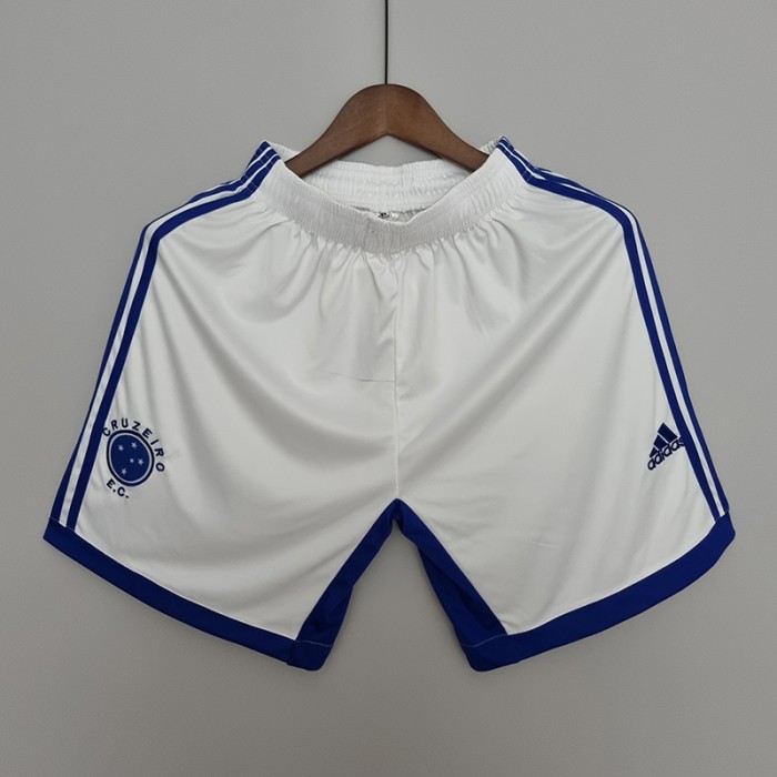 22/23 Cruzeiro Home Shorts White Shorts-828370