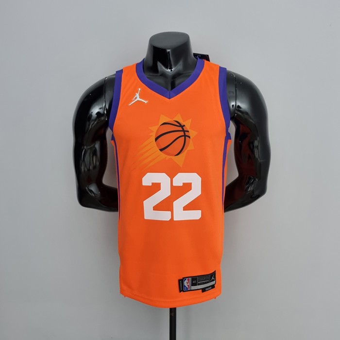 75th Anniversary AYTON#22 Phoenix Suns Jordan Theme Orange NBA Jersey-3607332