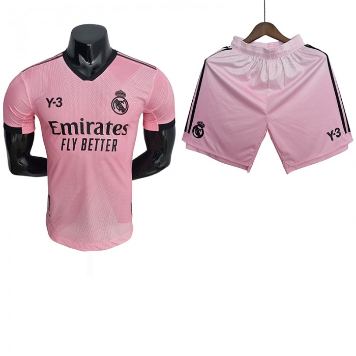 22/23 Real Madrid Pink kit Training Suit Shorts Kit Jersey (Shirt + Short)-8748692
