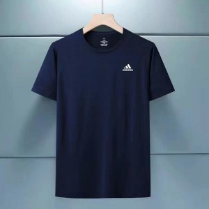 Fashion Summer Short sleeve T-shirt-Navy Blue-6264646