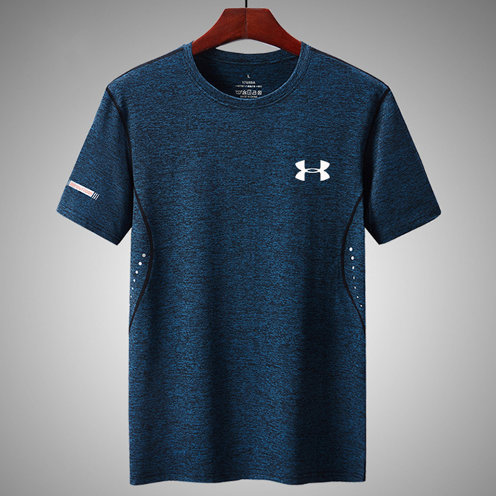 Fashion Summer Short sleeve T-shirt-Blue-4711853