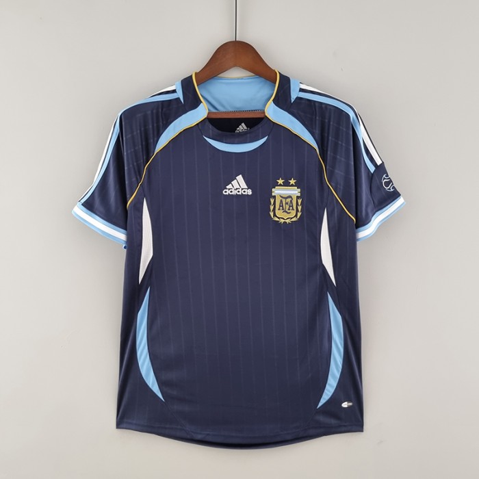 2022 Argentina training suit royal blue Jersey version short sleeve (player version) -6308386