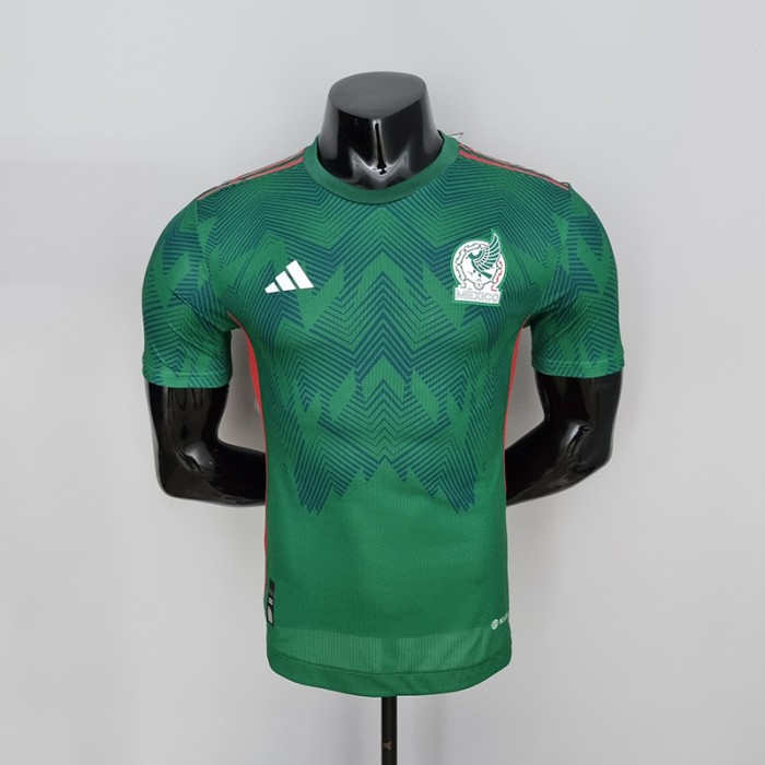 2022 Mexico Home Green Jersey version short sleeve (Player Version)-7203354