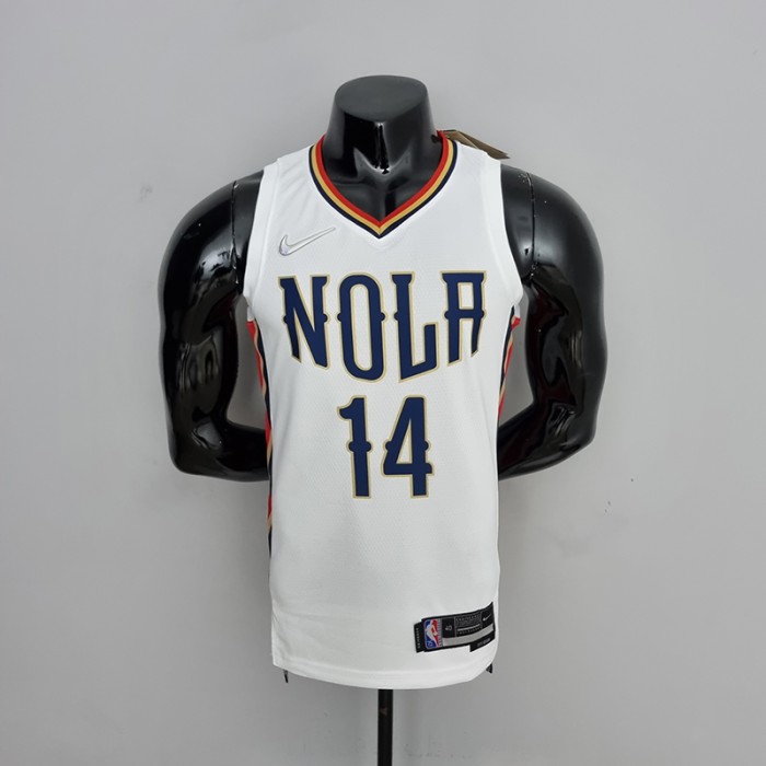 2022 New Orleans Pelicans Ingram#14 City Edition White NBA Jersey-8648313