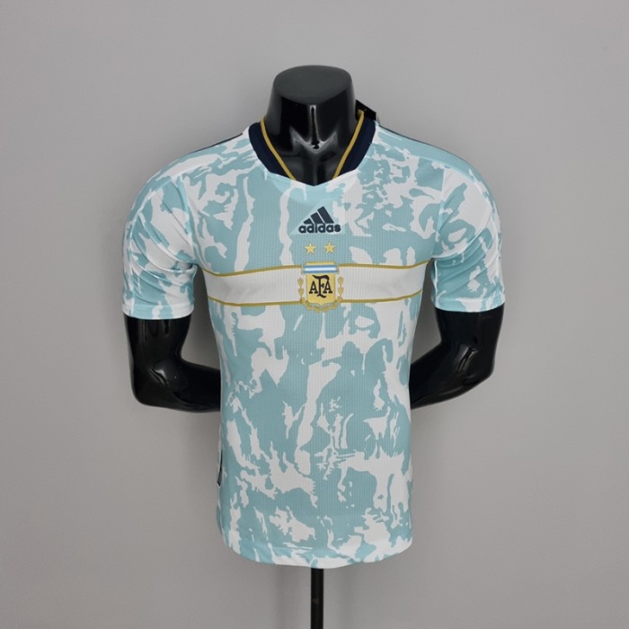 2022 World Cup National Team Argentina Classic Blue White Jersey version short sleeve (player version )-2011751