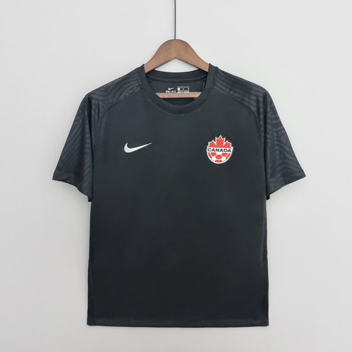 2022 World Cup National Team Canada Third Black Jersey version short sleeve-8022198