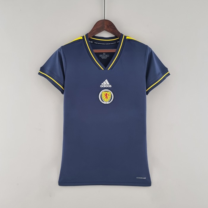 2022 World Cup National Team Wales Woman Navy Blue Jersey version short sleeve-9806113