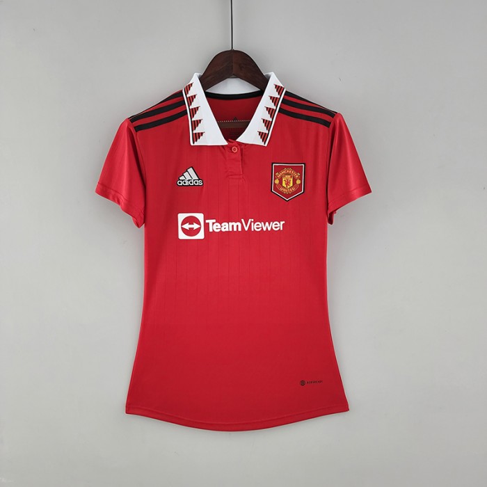 22/23 Women Manchester United M-U home Jersey version short sleeve-9181804