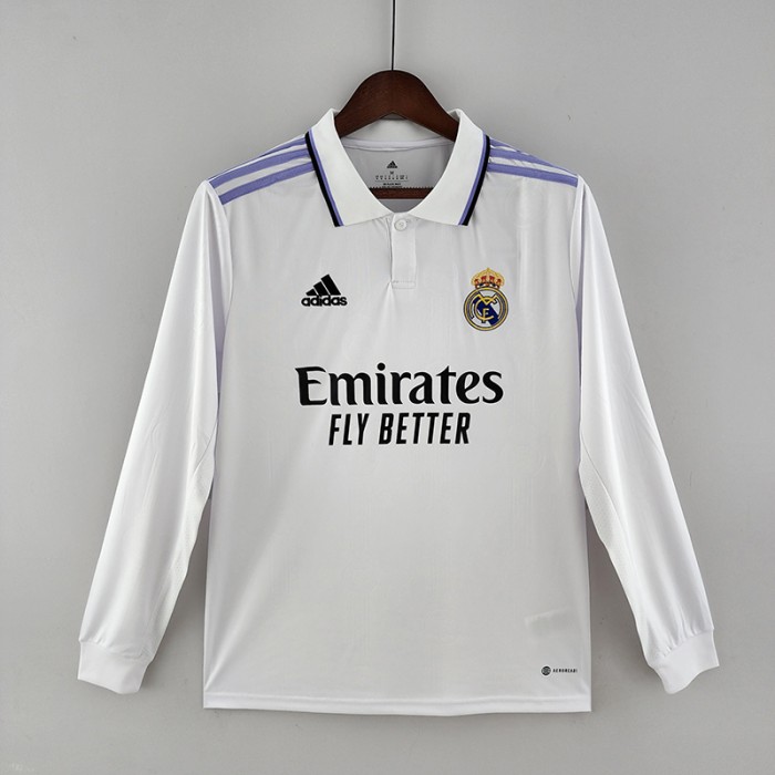 22/23 Real Madrid home White Jersey version Long sleeve-8950961