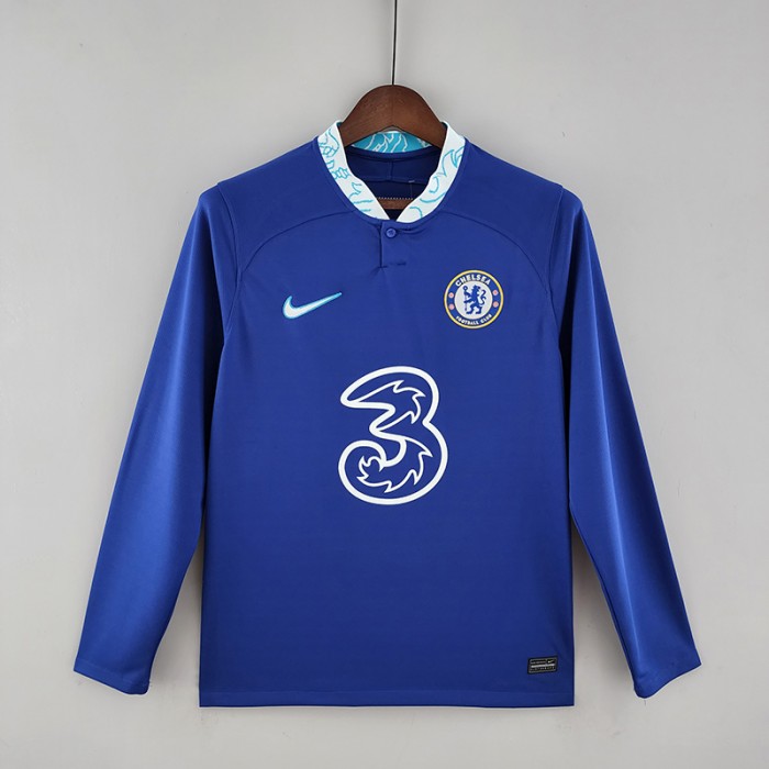 22/23 Chelsea home Blue Jersey version Long sleeve-8054489