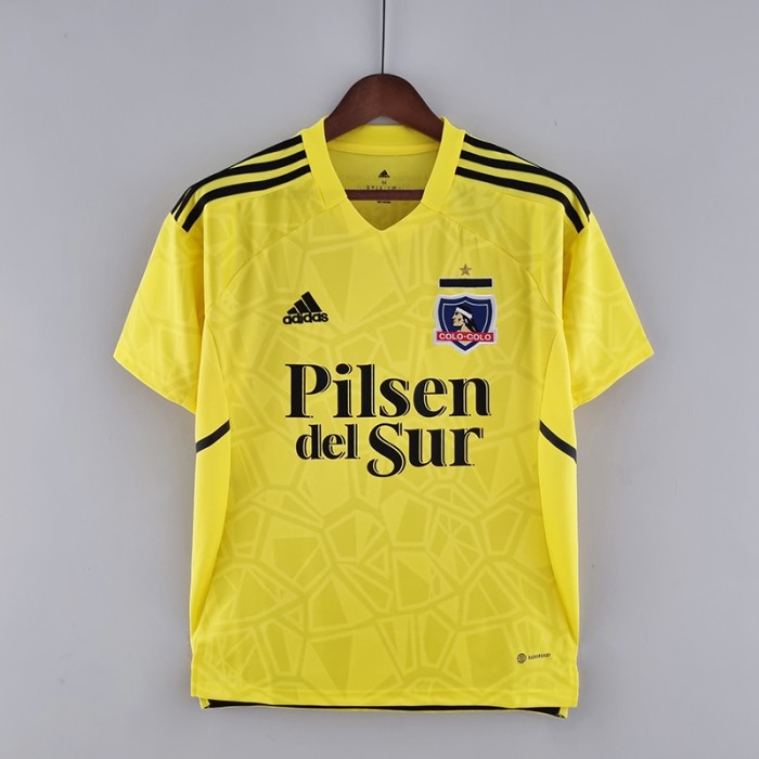 22/23 colo colo goalkeeper yellow Jersey version short sleeve-9105903