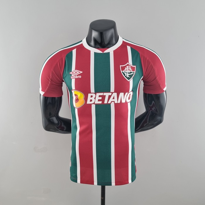 22/23 Fluminense Home Red Green Jersey version short sleeve (player version)-2182329