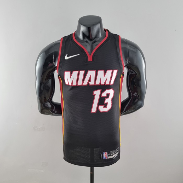 75th Anniversary Miami Heat ADEBAYO#13 black NBA Jersey-8791064