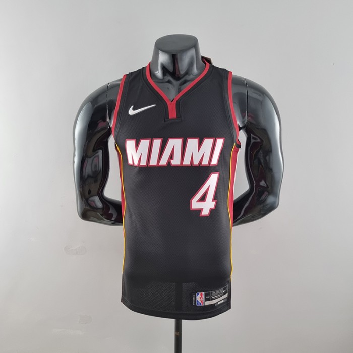 75th Anniversary Miami Heat OLADIPO#4 black NBA Jersey-2446218