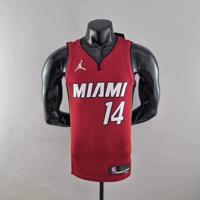 75th Anniversary Miami Heat Jordan HERRO#14 Burgundy NBA Jersey-8989509