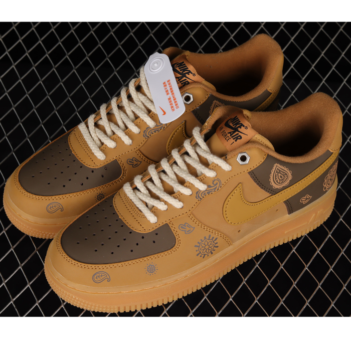 Air Force 1'07 Low Running Shoes-Khkai/Brown-3257136