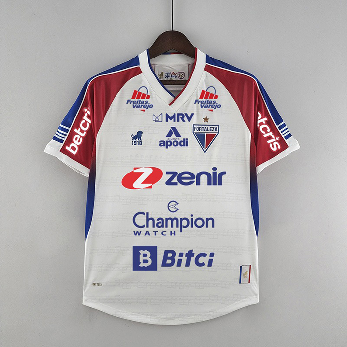 2022 all sponsor Fortaleza White Jersey version short sleeve-8200240