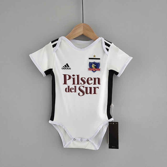 22/23 colo colo White Baby Jersey version short sleeve-8300379