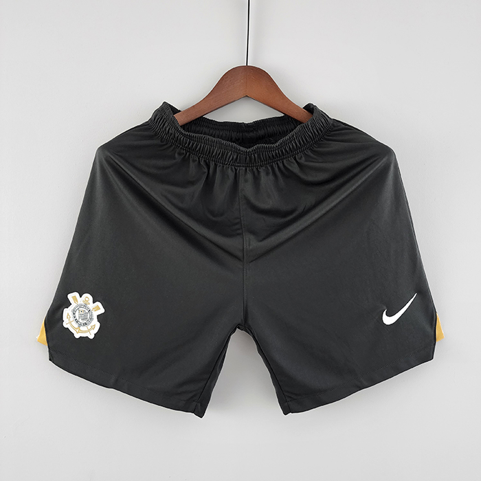 22/23 Corinthians Home Shorts Black Shorts Jersey-3244517