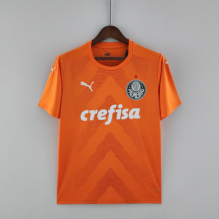 22/23 Palmeiras Goalkeeper Orange Jersey version short sleeve-2166979