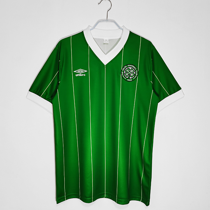1984/86 Retro Celtics Second away Green Jersey version short sleeve-1997550