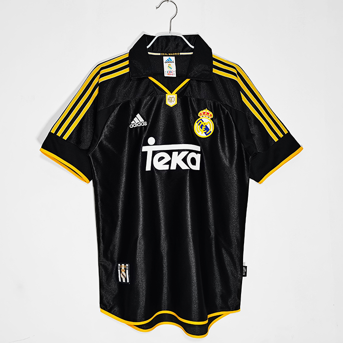 1999/01 Retro Real Madrid Away Black Jersey version short sleeve-5372708