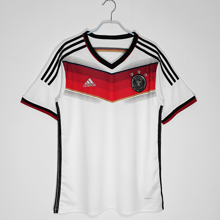2014/15 Retro Germany Home White Jersey version short sleeve-3395851