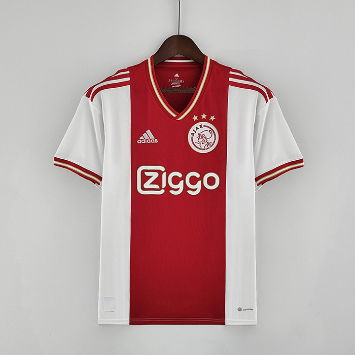 22/23 Ajax home Red White Jersey version short sleeve-1849201