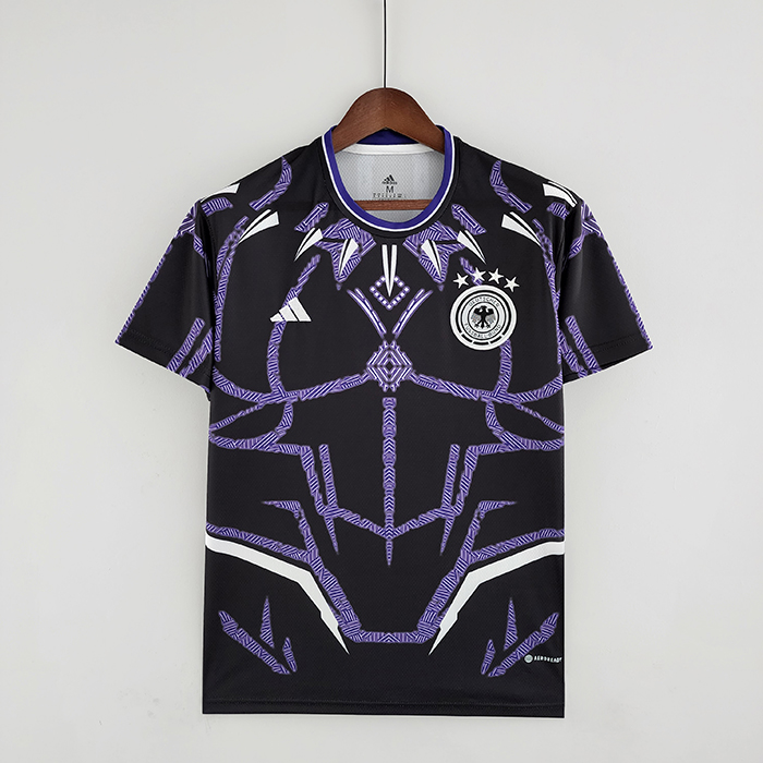 2022 Germany Black Purple Jersey version short sleeve (Player Version )-2759792