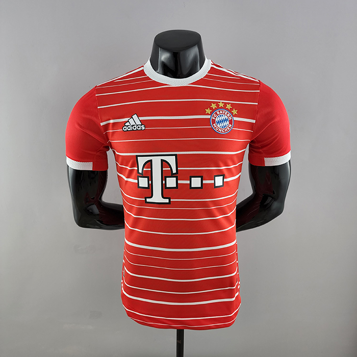 22/23 Bayern Munich home Red Jersey version short sleeve (player version)-5999729
