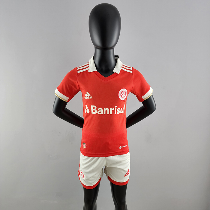 22/23 kids kit Jersey Sport Club Internacional home Red Jersey (Shirt + Short)-4956815