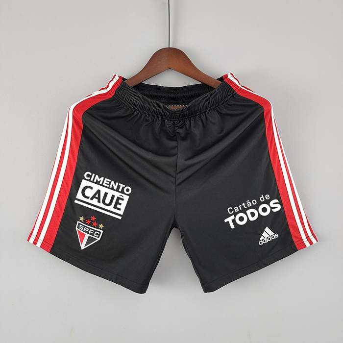 22/23 all sponsor Sao Paulo away Jersey Shorts Black-8118232