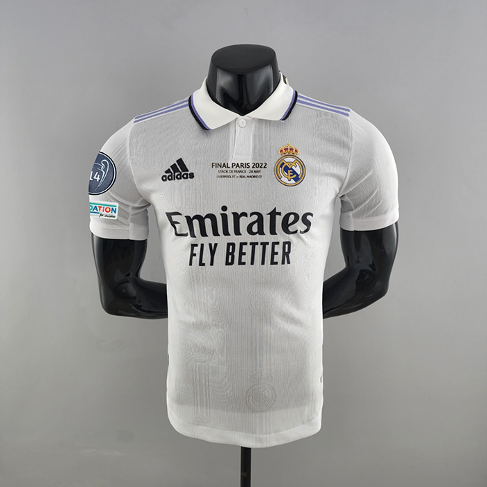 22/23 Real Madrid home 14 Champions Edition Jersey version short sleeve-5530118
