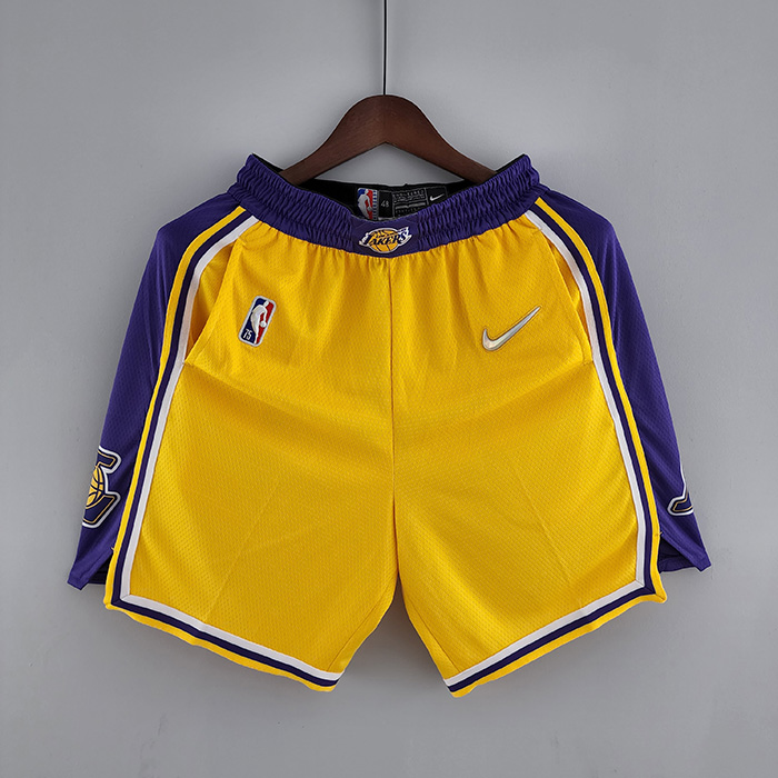 75th anniversary Los Angeles Lakers Yellow NBA shorts-2976968