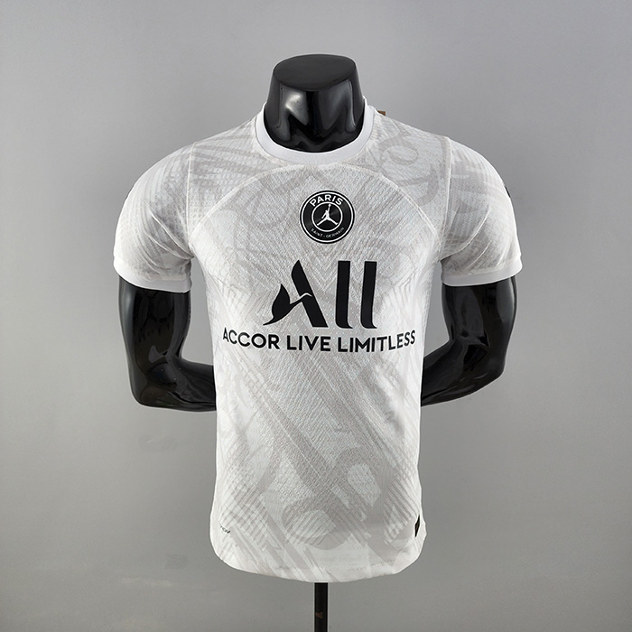 2022 Paris Saint-Germain PSG Pre-Game White Jersey version short sleeve (player version)-2203037