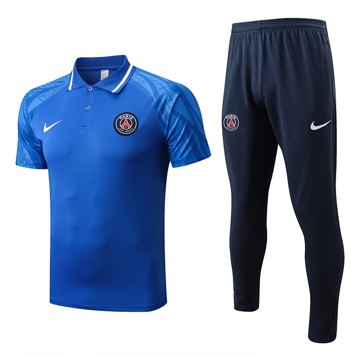22/23 Paris Saint-Germain PSG kit Blue Jersey Edition Classic Training Suit (Shirt + Pant)-7535907