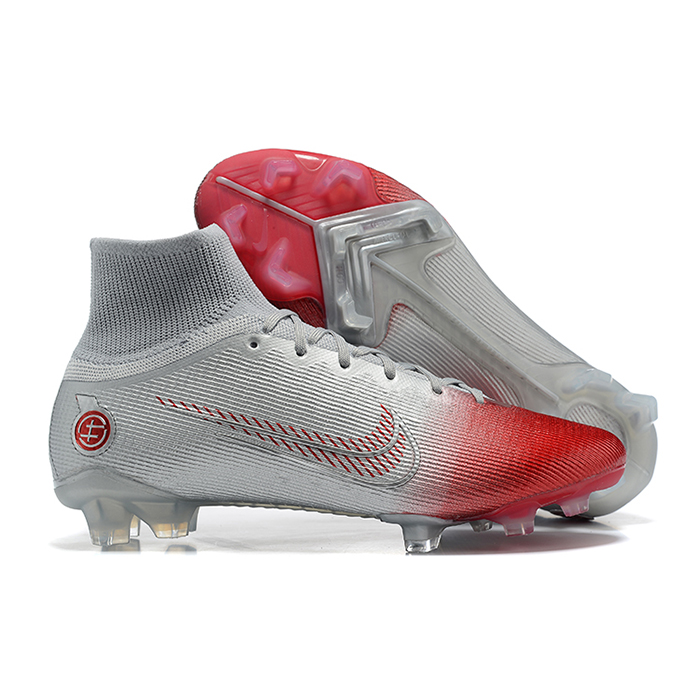 Mercurial Superfly 8 Elite FG Soccer Shoes-Gray/Red-4990171