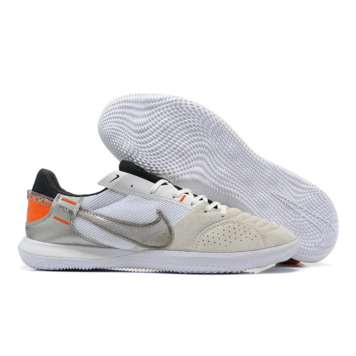 Streetgato Soccer Shoes-Gray/White-7067176
