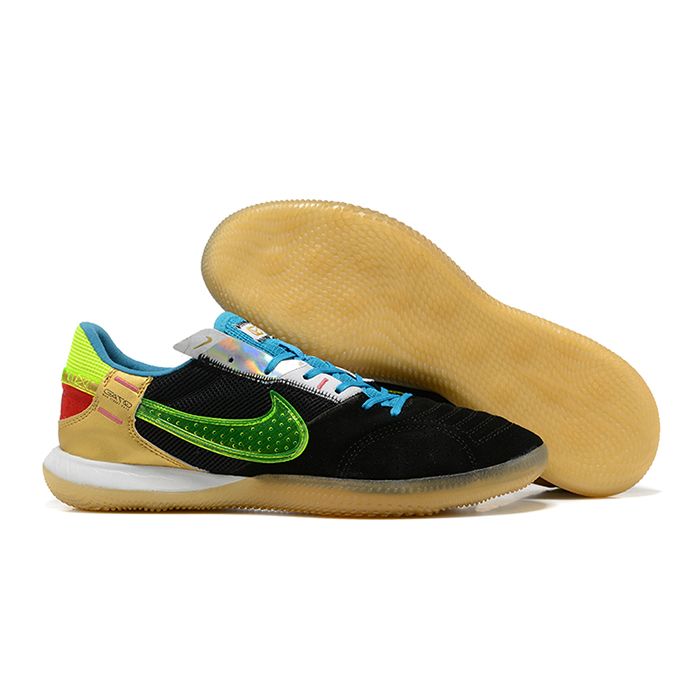 Streetgato Soccer Shoes-Black/Blue-2360488