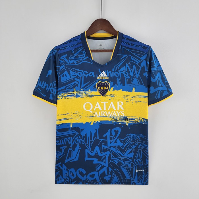 22/23 Boca Juniors Special Edition Blue Yellow Jersey version short sleeve-1777161