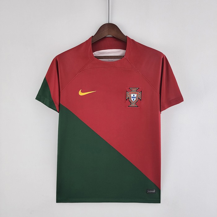 2022 Portugal home Green Red Jersey version short sleeve-291540