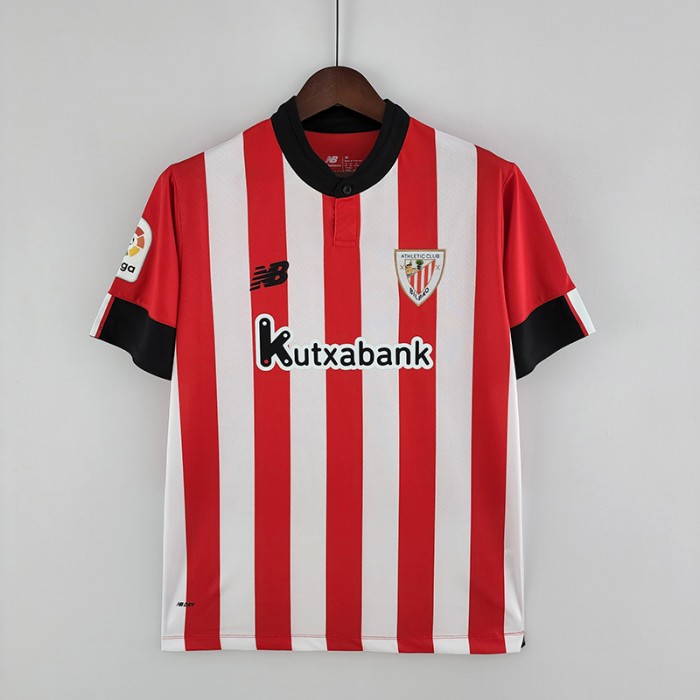 22/23 Athletic Bilbao home White Red Jersey version short sleeve-5601665