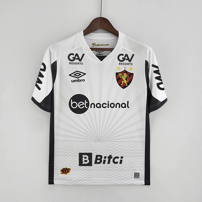 22/23 all sponsors Recife sports away White Jersey version short sleeve-7940809