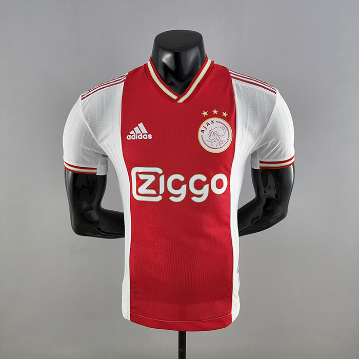 22/23 Ajax Home Red White Jersey version short sleeve (Player Version)-6901333
