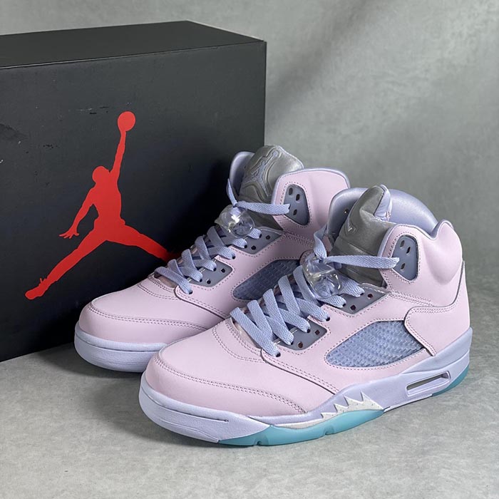 Air Jordan 5 AJ5 Easter High Running Shoes-Pink/Blue-6416605