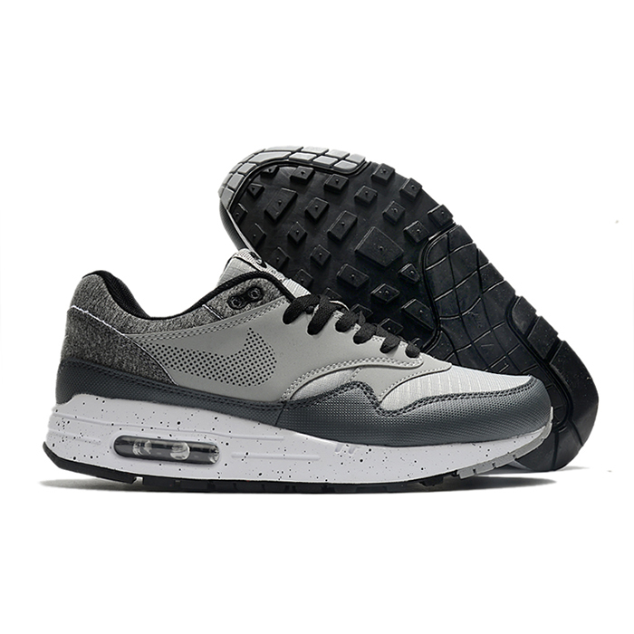 AIR MAX 1 Running Shoes-Gray/Black-1365103