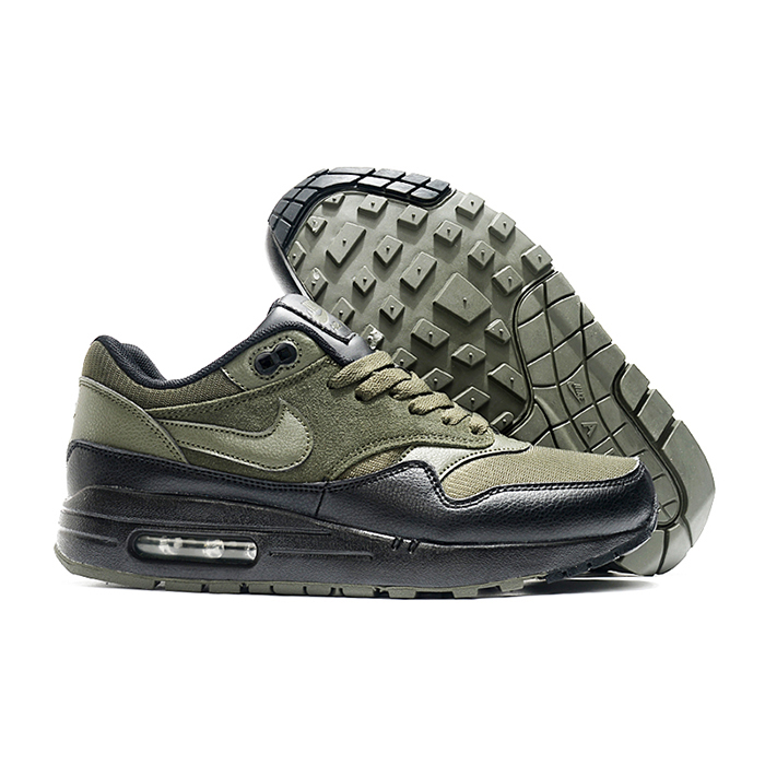 AIR MAX 1 Running Shoes-Green/Black-5468943