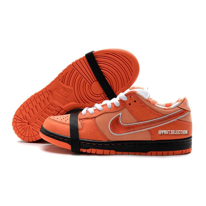 Concepts x SB Dunk Low Orange Lobster Running Shoes-Orange/Black-1586419